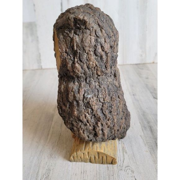 Owl tree bark texture animal figure home decor bird - Picture 6 of 7